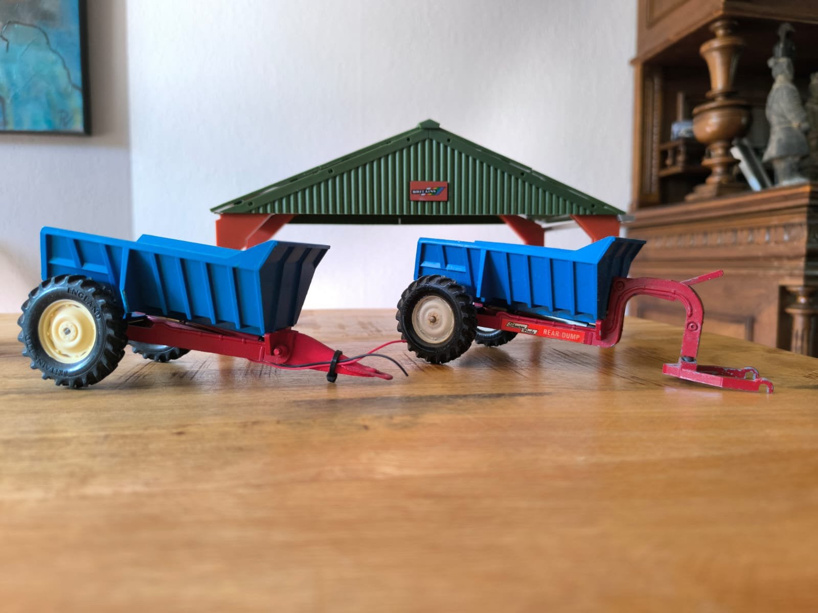 Britains dumper, Hobby en Vrije tijd, Modelauto's | 1:32, Verzenden, Zo goed als nieuw, Tractor of Landbouw, Britains