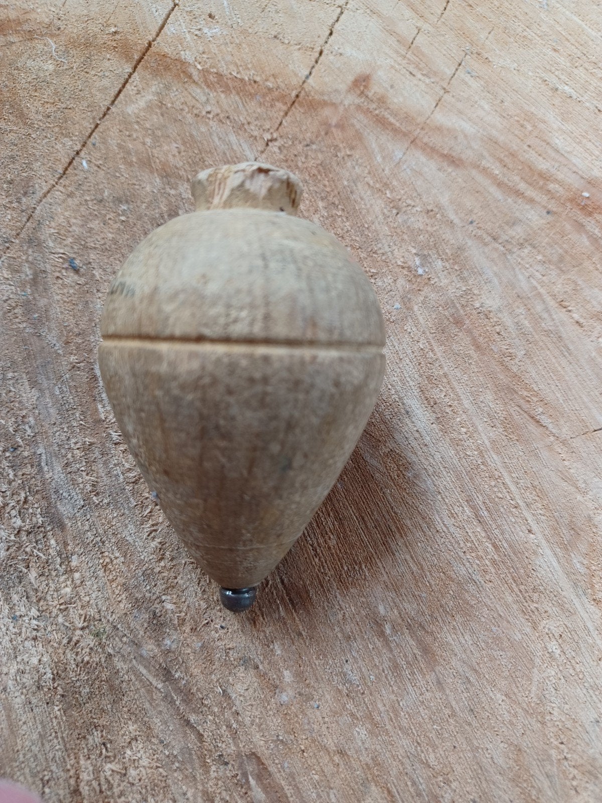 Antieke Houten Tol  Speelgoed, Antiek en Kunst, Ophalen of Verzenden
