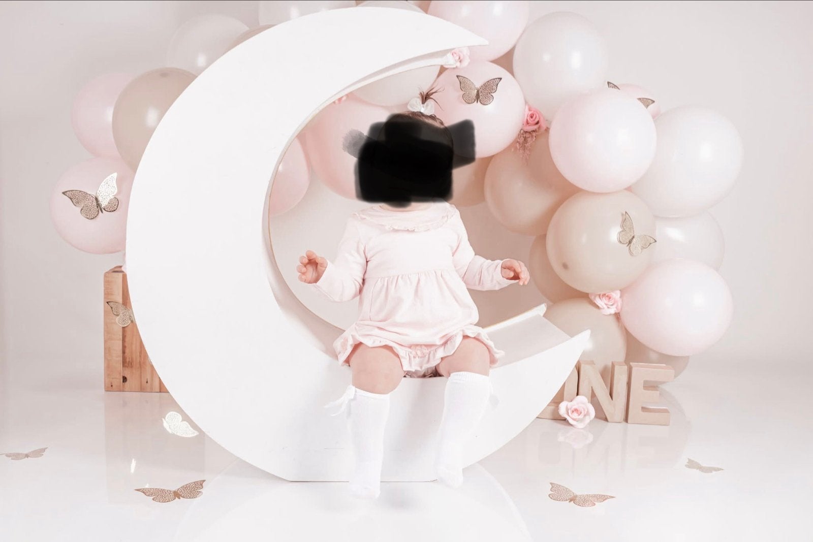 Maan decoratie geel/wit voor Cakesmash/Newborn shoots, Kinderen en Baby's, Ophalen, Gebruikt, Overige typen