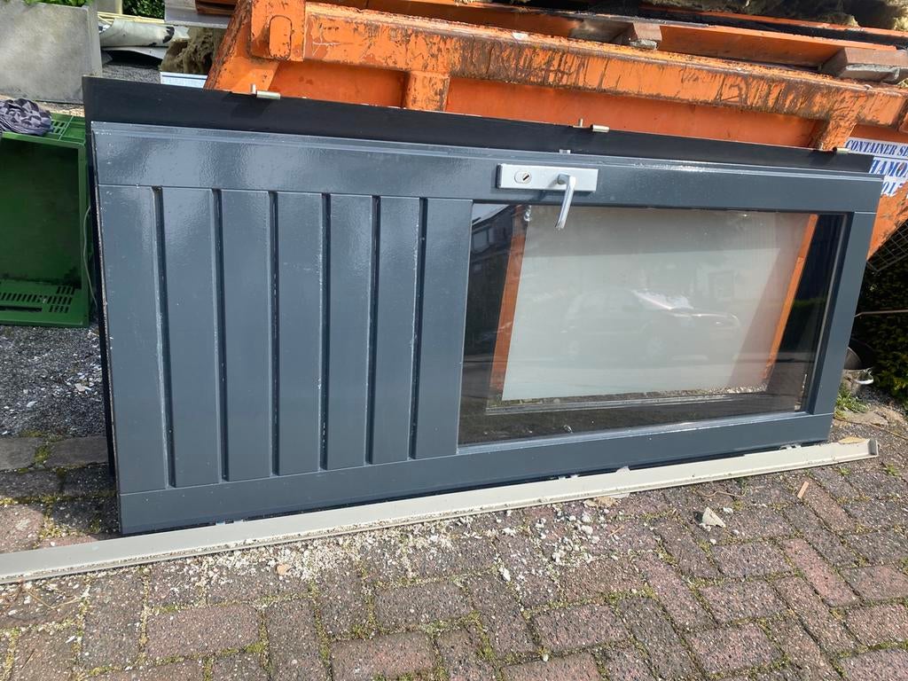 Buitendeur / achterdeur van hardhout, Deurkozijn, Zo goed als nieuw, 150 tot 225 cm, Hout