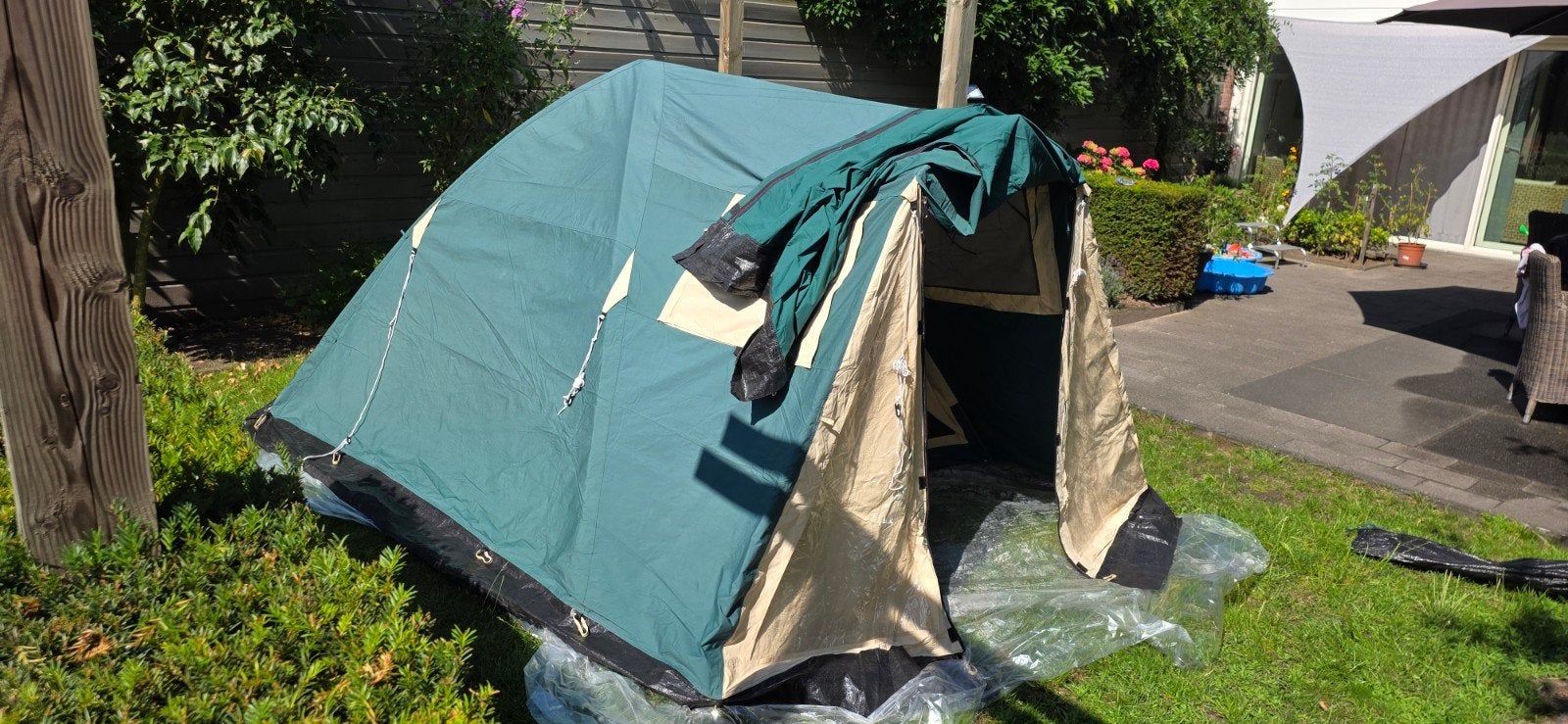 Tent, Ophalen, Gebruikt