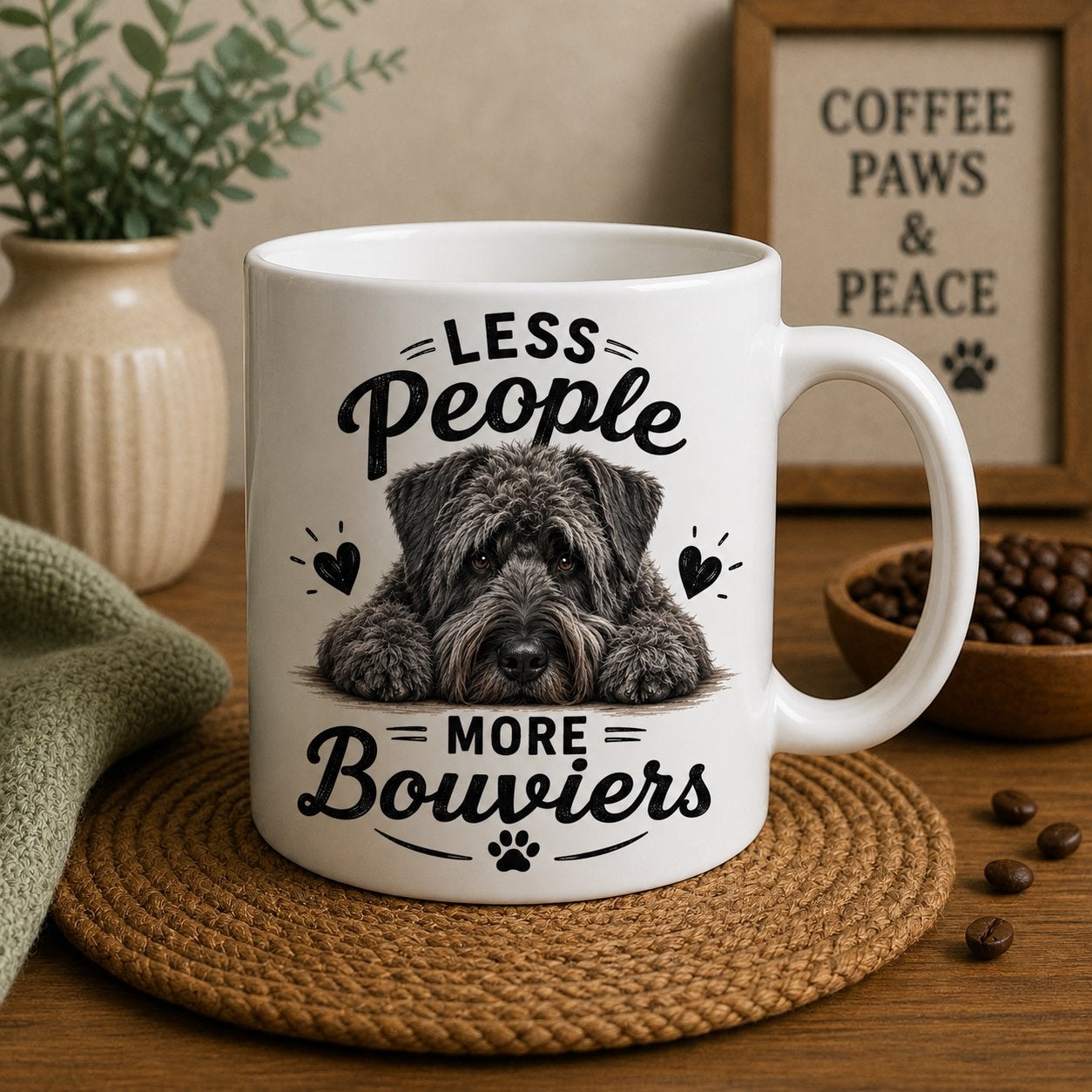 Less People, More Bouviers - Bouvier mok, Dieren en Toebehoren, Verzenden, Nieuw