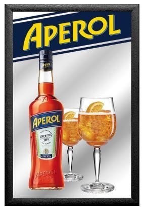 Aperol Likeur cocktail drank spiegel Vaderdag kado, Nieuw, Ophalen of Verzenden, Cz, Be