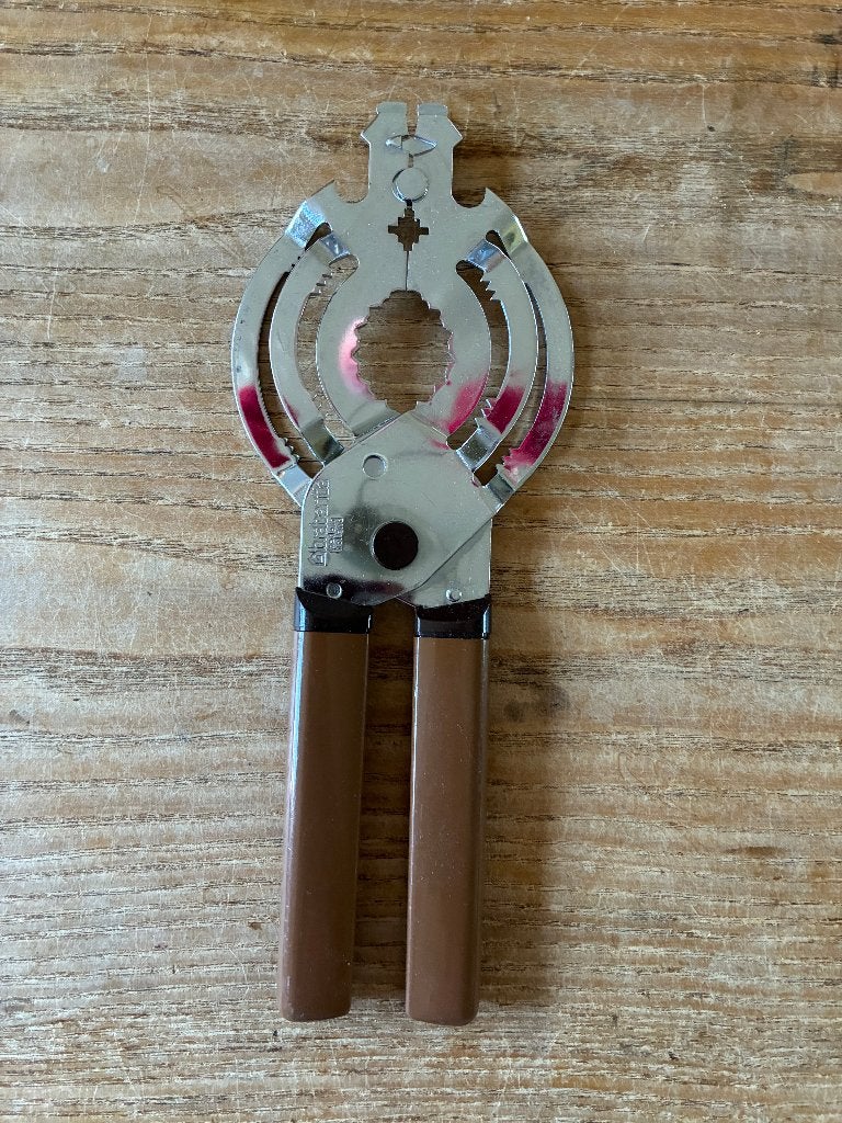 Brabantia allesopener potopener universele opener bruin, Overige typen, Ophalen of Verzenden, Zo goed als nieuw, Metaal