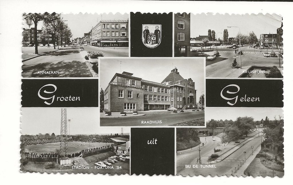 BF351-Geleen,Station Foruna '54,Annalaan,Raadhuis,Kruispunt, Ophalen of Verzenden, Gelopen, Limburg