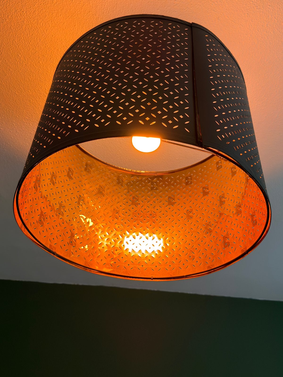 Lampenkap Ikea Nymö 44cm, exclusief peertje, Ophalen, Zwart, 44 cm, Rond