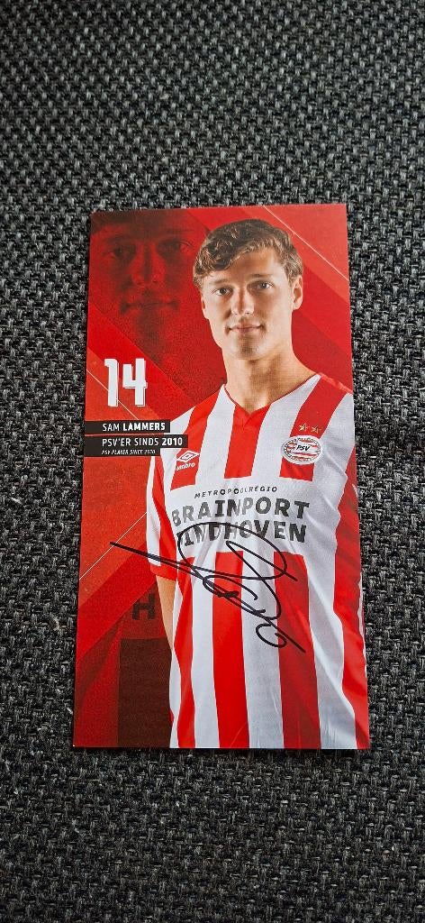 Spelerskaart met handtekening; Sven Lammers # PSV, Ophalen of Verzenden, Nieuw, PSV, Spelerskaart