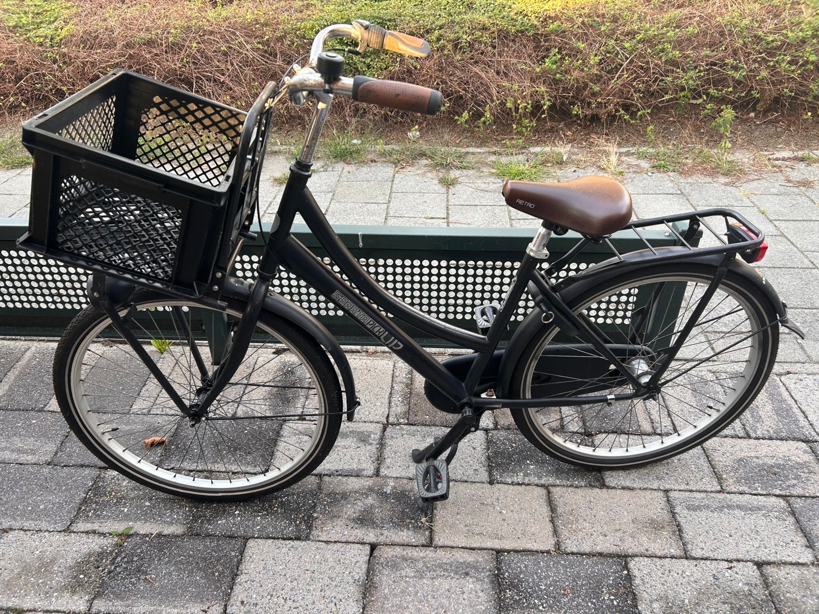 Zwarte fiets 26 inch, Terugtraprem, Gebruikt, Versnellingen, Ophalen