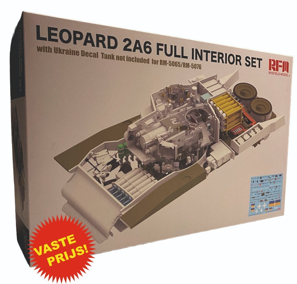 Leopard 2A6 Full Interior set (RFM 5093) 1/35, Overige merken, Tank, 1:32 tot 1:50, Nieuw