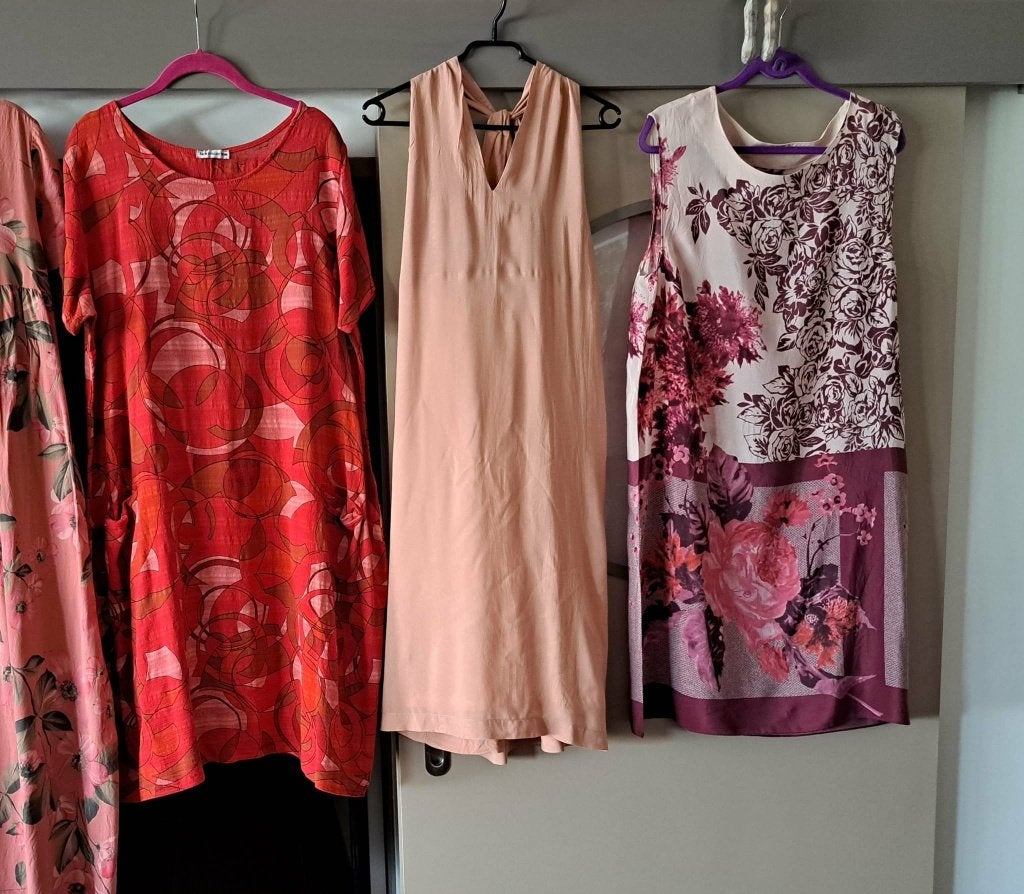 Zomerjurk XL roze en rood, Maat 46/48 (XL) of groter, Ophalen of Verzenden, Zo goed als nieuw, Roze