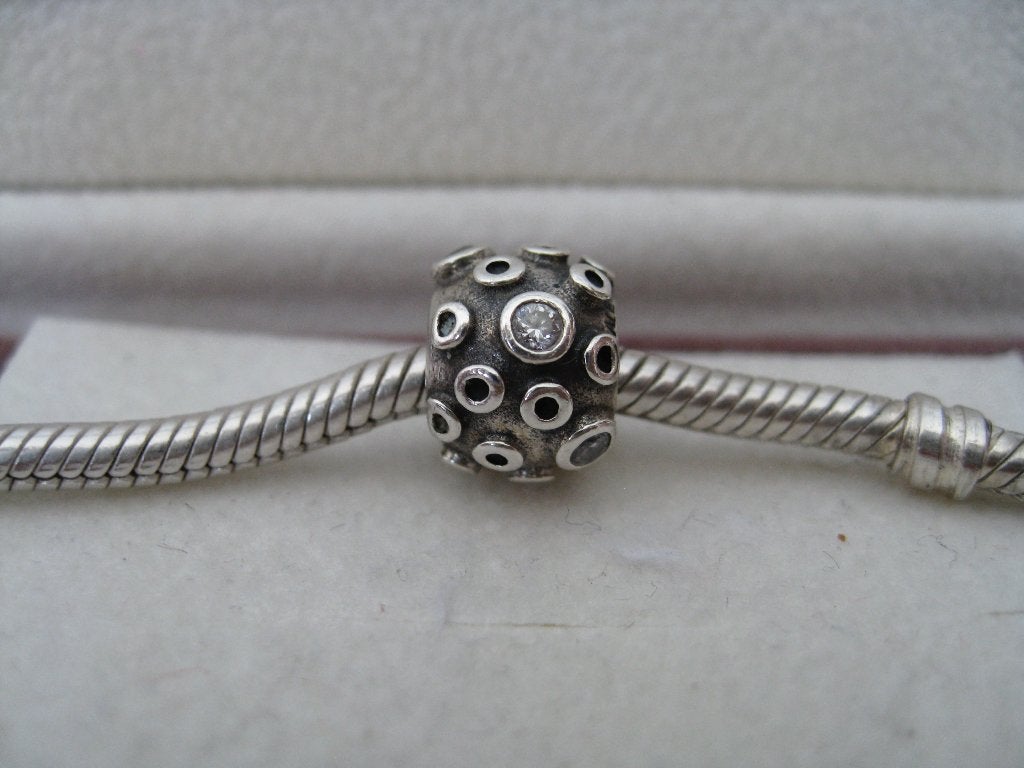 Pandora Bedel met Zikonia, Sieraden, Tassen en Uiterlijk, Bedels, Verzenden, Zo goed als nieuw, Zilver, Pandora
