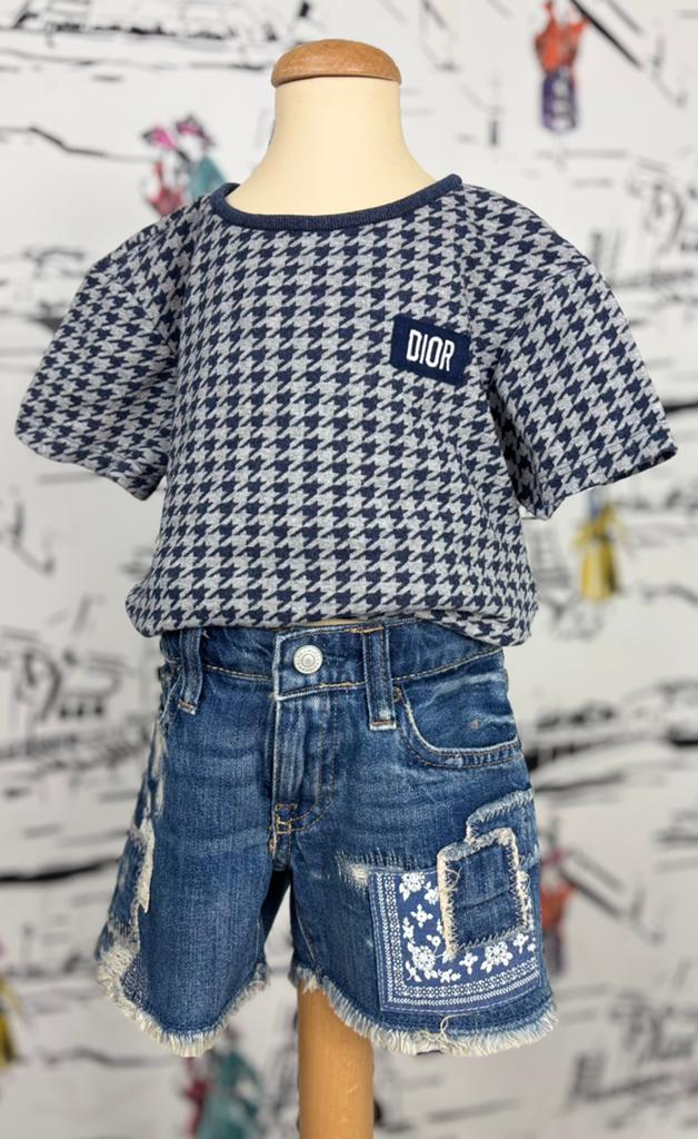 Ralph Lauren denim korte broek meisje maat 5 NIEUW, Kinderen en Baby's, Kinderkleding | Maat 110, Broek, Nieuw, Ralph Lauren, Verzenden