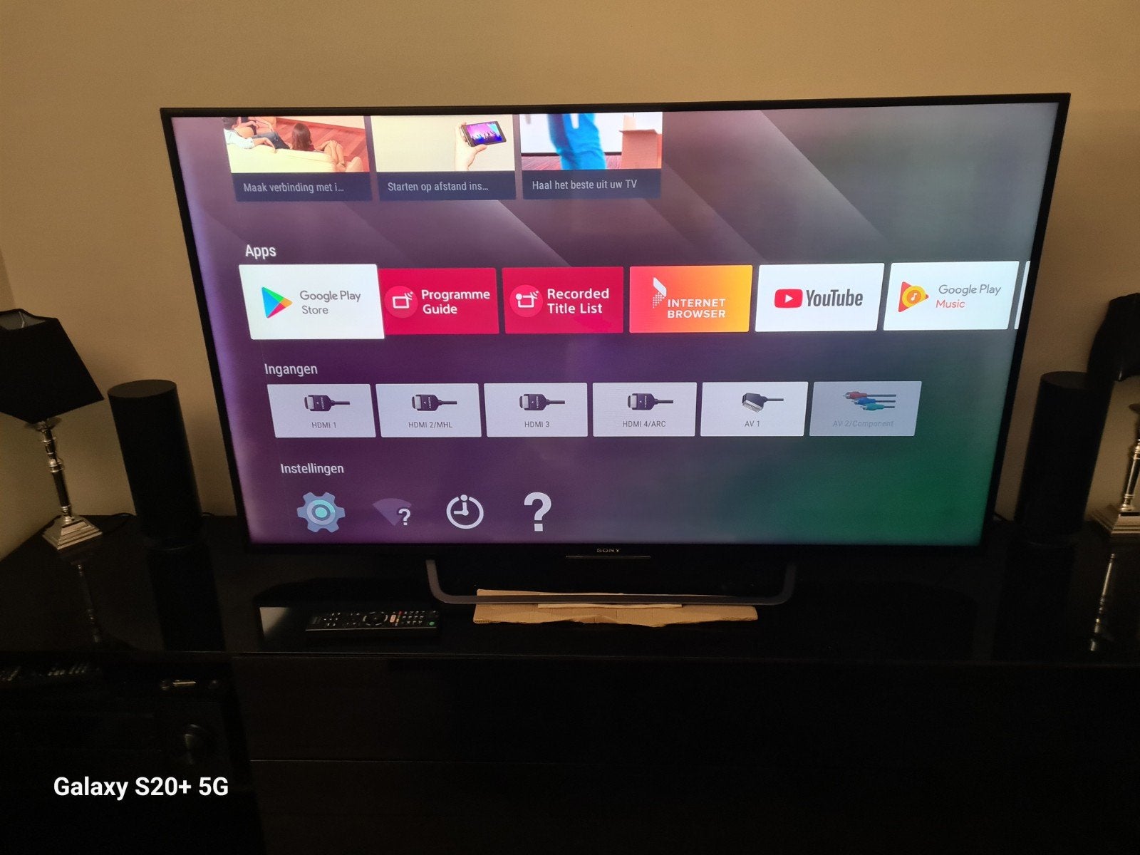 Sony 4K Smart TV met defect (KD-55X8505C), Gebruikt, Ophalen of Verzenden, Sony, 4k (UHD)
