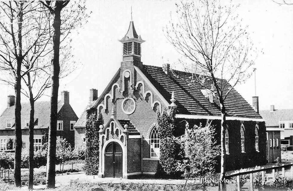 304-032-013 Strijen Mookhoek NH Kerk, Verzamelen, Ophalen of Verzenden, Voor 1920, Zuid-Holland