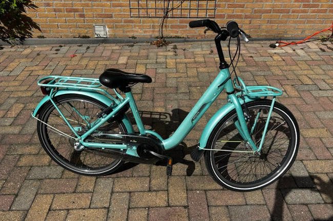 Meidenfiets 22 inch met 3 versnellingen, Ophalen, Gebruikt, 22 inch, Versnellingen