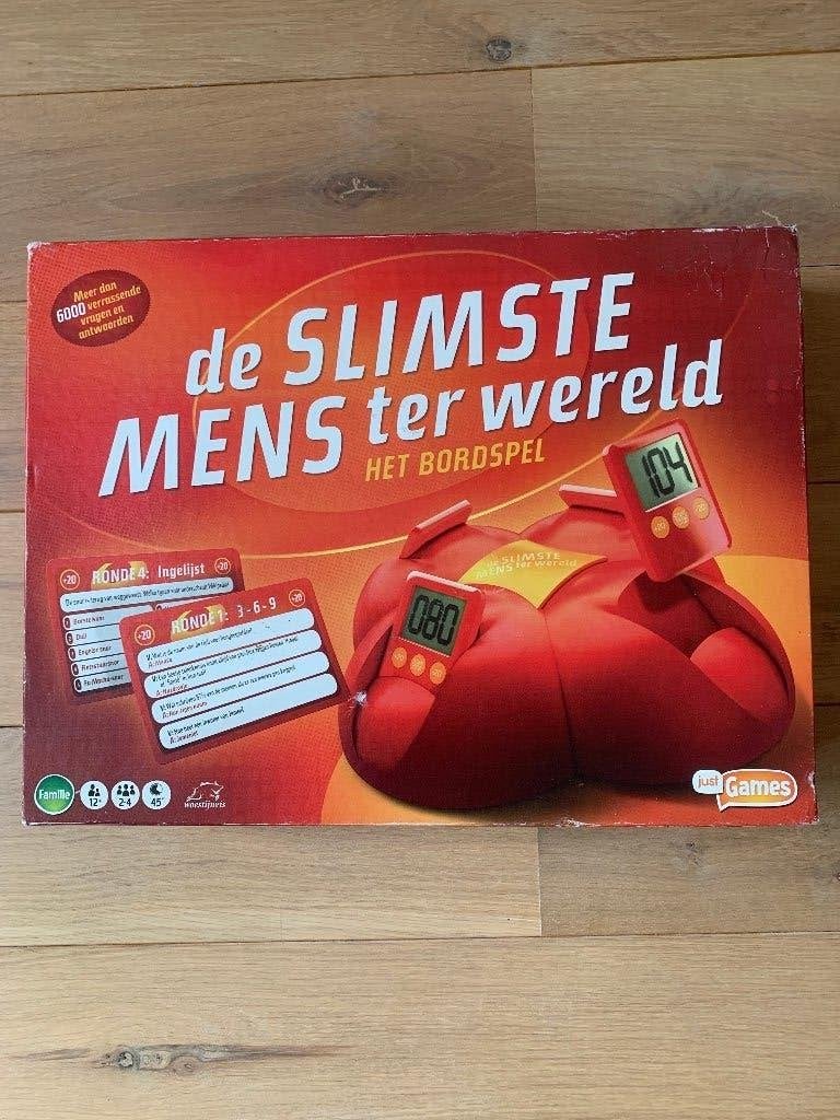 gezelschapsspel De Slimste Mens, Hobby en Vrije tijd, Gezelschapsspellen | Bordspellen, Drie of vier spelers, Ophalen of Verzenden