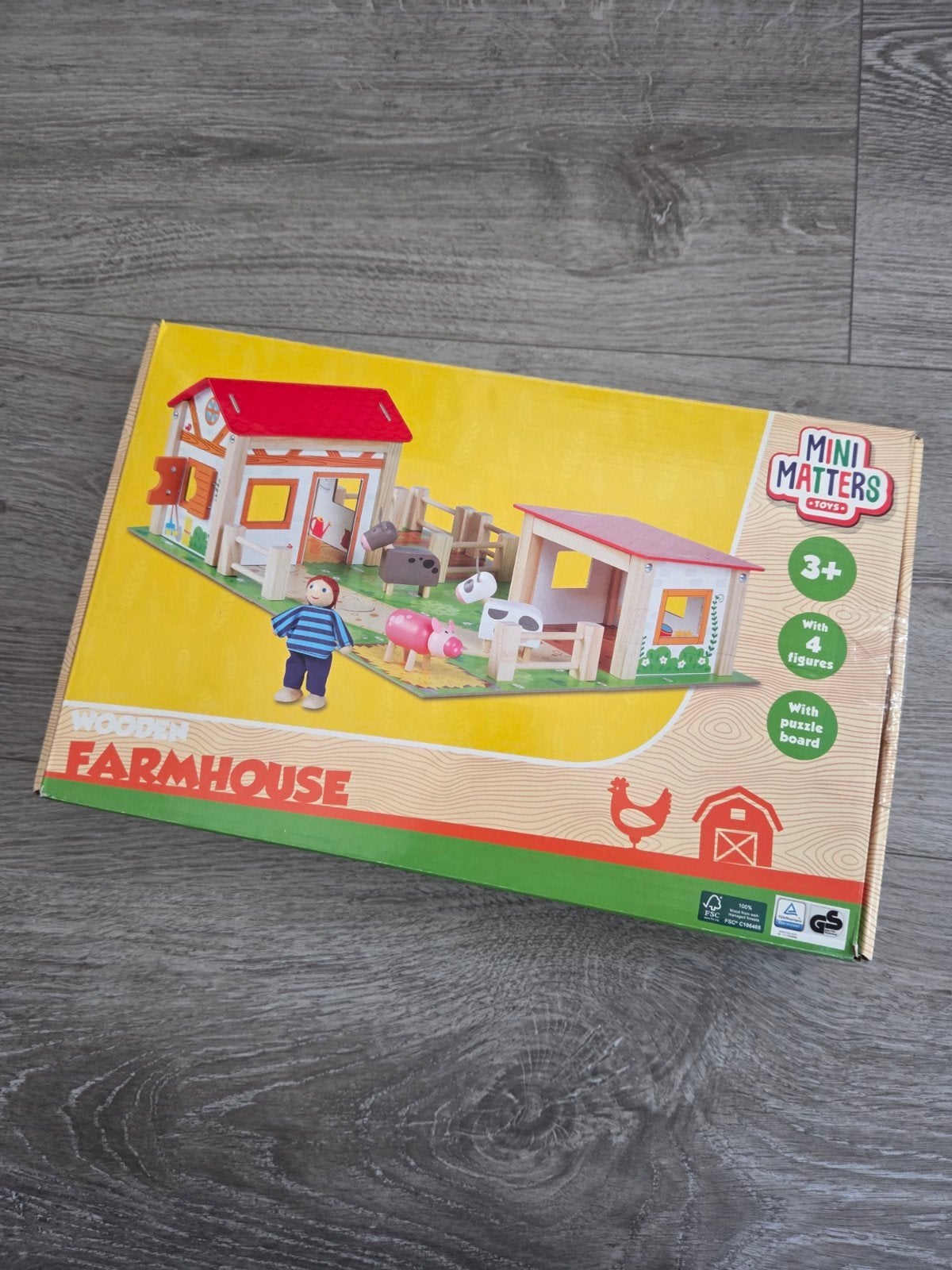 Mini Matters Houten Boerderij Speelset - Nieuw in doos, Kinderen en Baby's, Speelgoed | Houten speelgoed, Ophalen, Nieuw, Overige typen