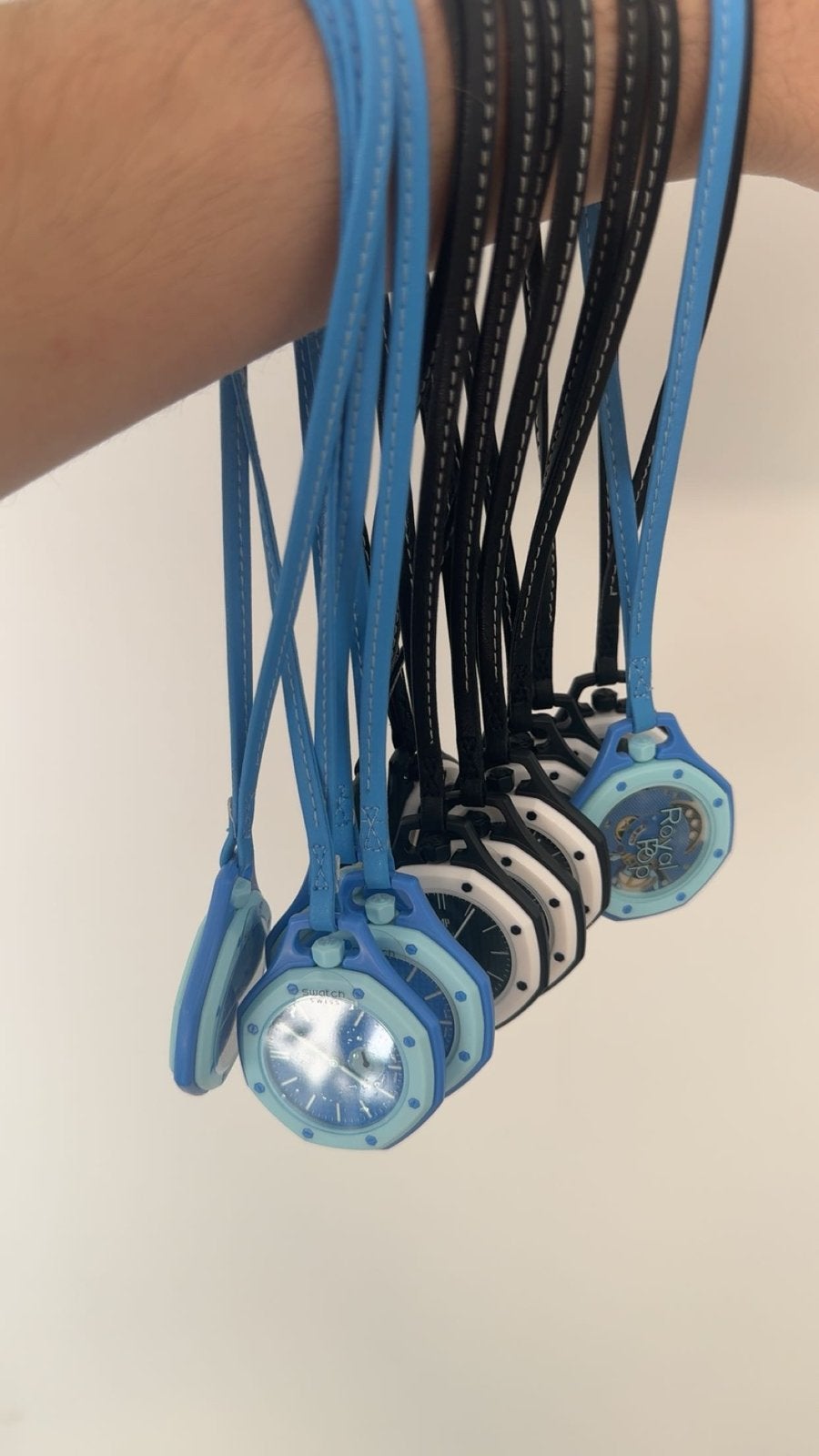 Swatch x AP Royal Pop Horloge - Nieuw, Per Stuk, Swatch, Nieuw, Ophalen of Verzenden, Kunststof