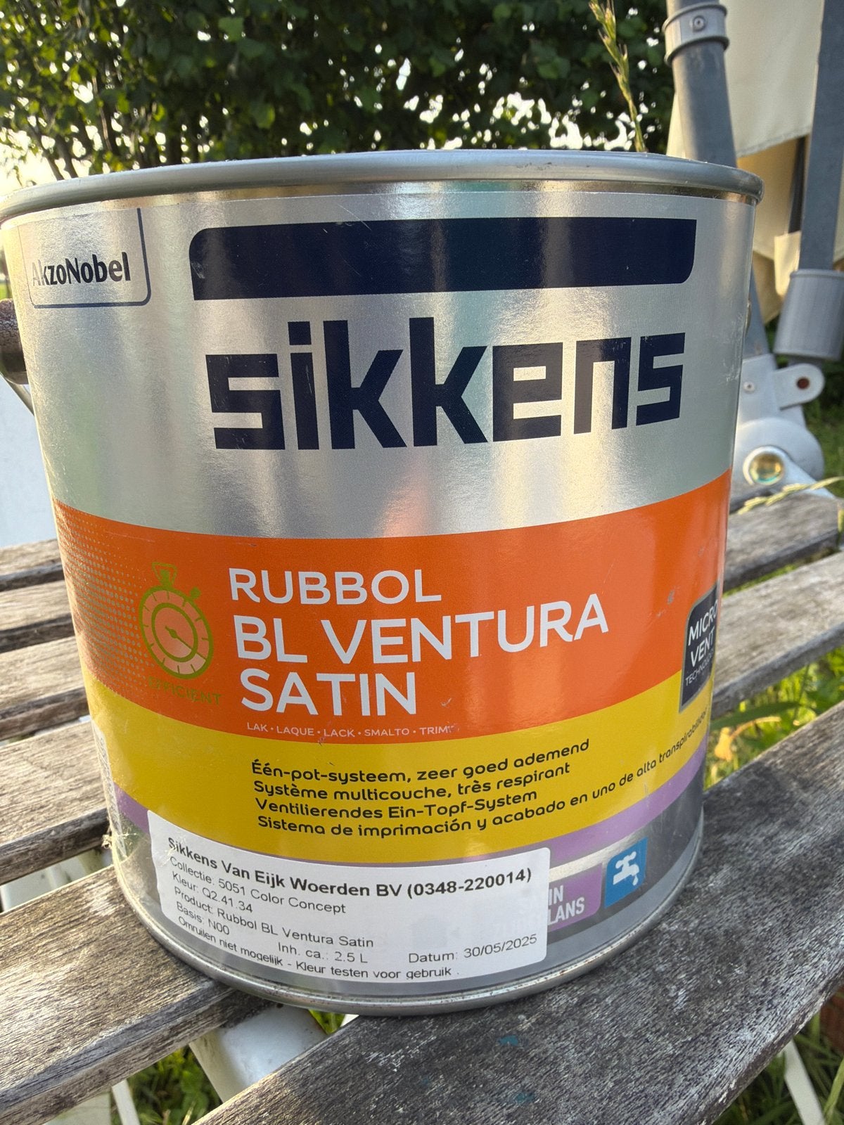 Sikkens Rubbol BL Ventura Satin verf - 2,5 liter, Ophalen, Overige kleuren, Nieuw, Lak