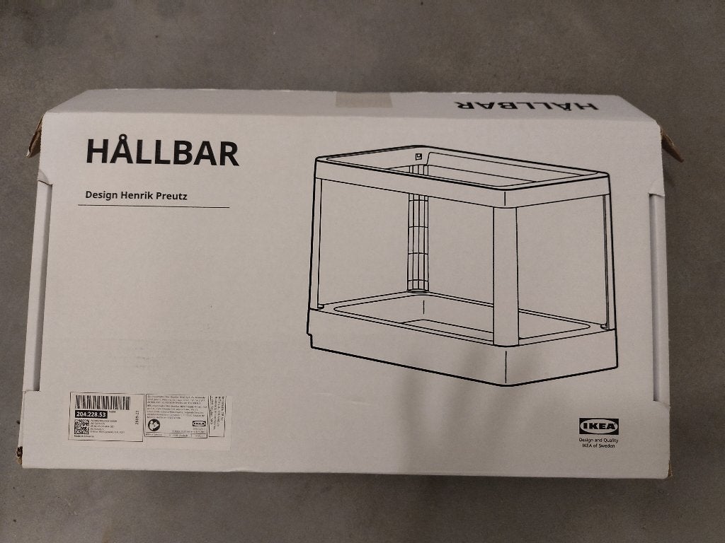 Ikea Hallbar Extendable frame for waste sorting, light gray, Ophalen, Nieuw, Kunststof