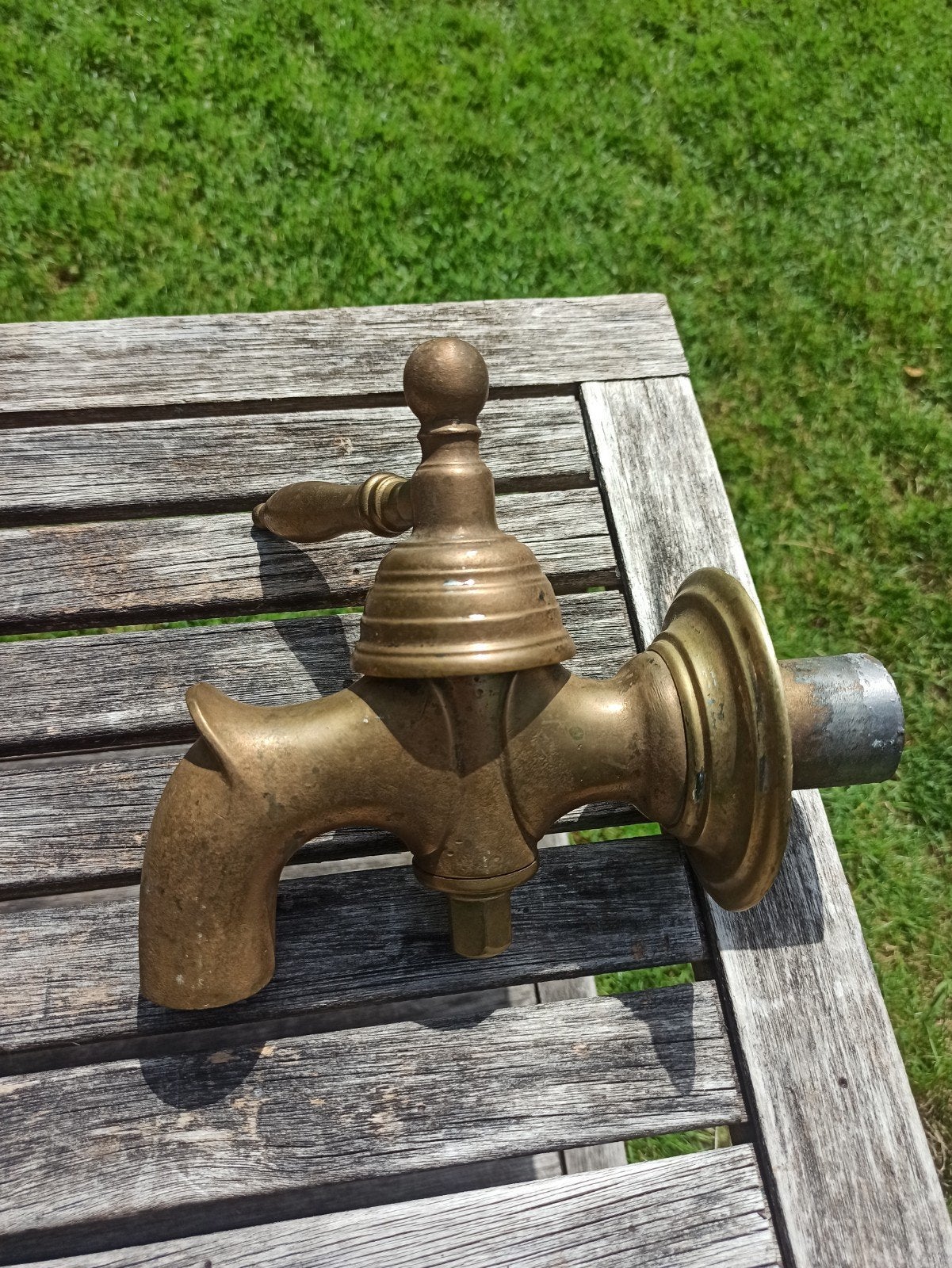 Antieke bronzen kraan - Decoratieve waterkraan, Antiek en Kunst, Ophalen