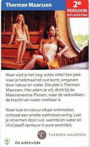 VoordeelBon Thermen Maarssen (KortingsBon), Drie personen of meer, Kortingsbon, Spa of Sauna