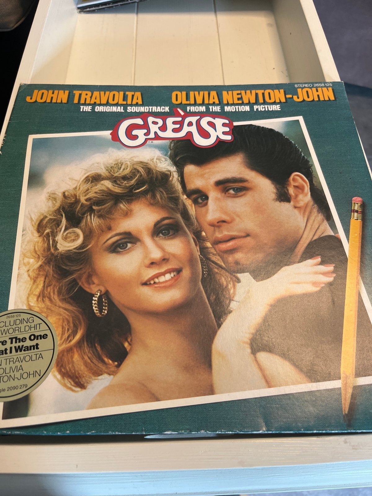 Grease Original Soundtrack LP - John Travolta & Olivia Newto, Ophalen, LP, Gebruikt, Pop