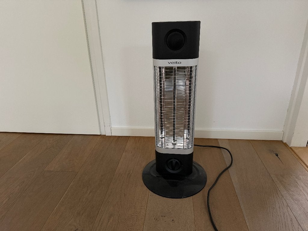 Veito CH1200LT infraroodkachel 1200W – zo goed als nieuw, 30 tot 80 cm, Radiator, Minder dan 60 cm, Ophalen of Verzenden