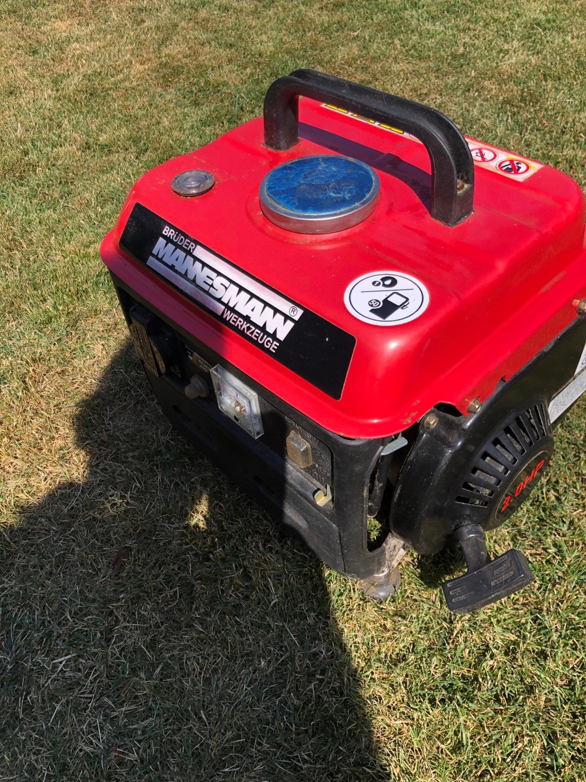 Brüder Mannesmann Stroomgenerator - 950W Benzine, Ophalen, Gebruikt