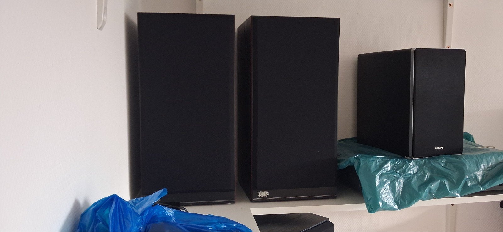 BNS e34 luidsprekers, Stereo speakers, Zo goed als nieuw, 60 tot 120 watt, Basreflex