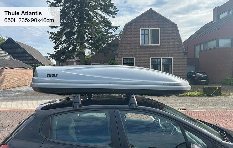 Dakkoffer huren –Thule Atlantis 650L dakbox voor vakantie, Ophalen, Zo goed als nieuw