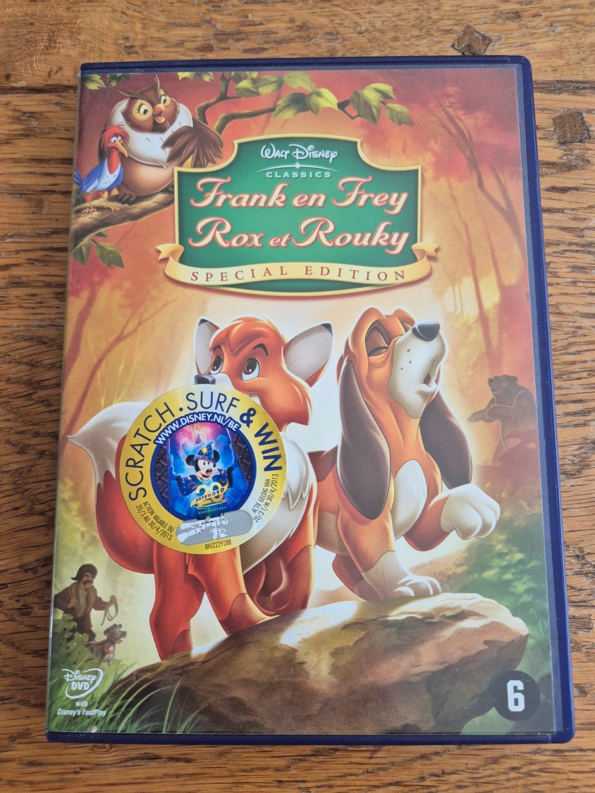 Disney's Frank en Frey (Rox en Rouky) Special Edition DVD, Nederlands, Animatie, Ophalen of Verzenden, Zo goed als nieuw