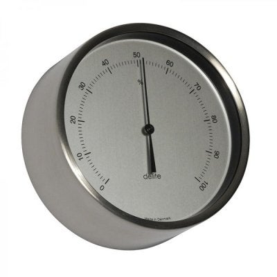 Hygrometer Delite Clausen RVS 100 mm, Watersport en Boten, Niet ingevuld, Nieuw, Niet ingevuld, Niet ingevuld