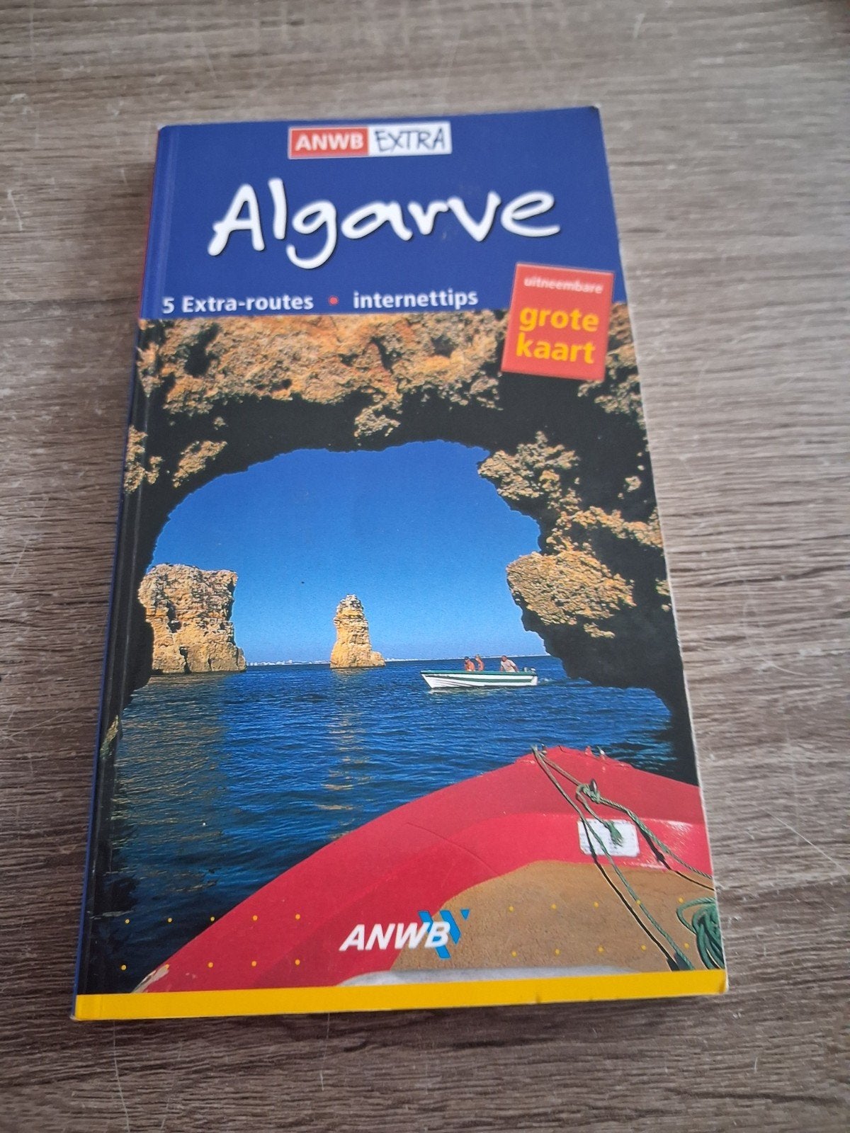 ANWB Extra Reisgids Algarve met grote kaart, Europa, Ophalen of Verzenden, Zo goed als nieuw, Reisgids of -boek