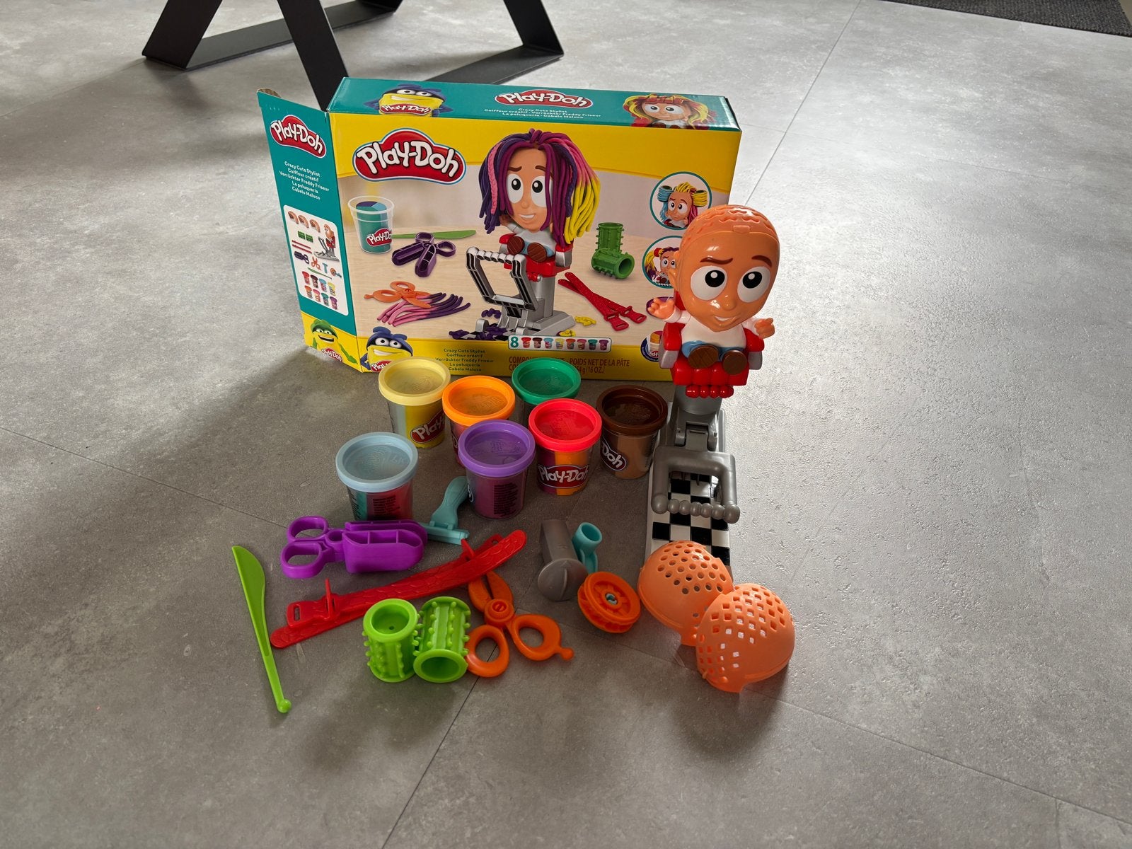 Play-Doh Kapper Set met 7 Potjes Klei en Accessoires, Kinderen en Baby's, Speelgoed | Educatief en Creatief, Ophalen of Verzenden