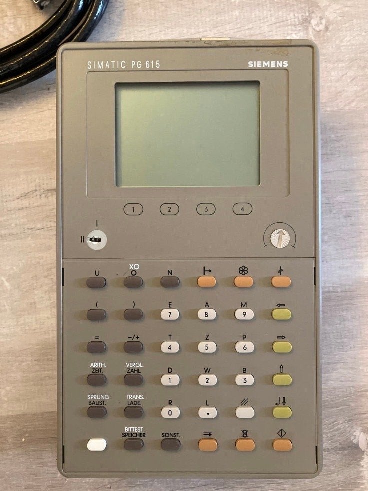 Retro Siemens SIMATIC PG 615 Programmeerapparaat met kabels, Ophalen of Verzenden