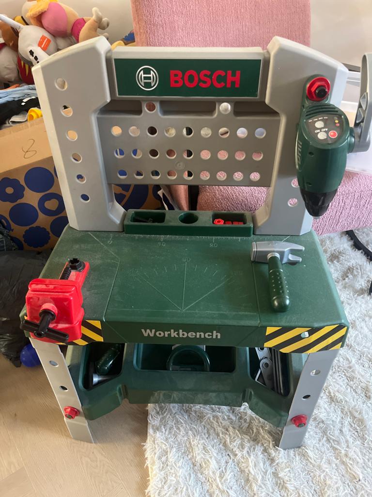 Bosch Werkbank voor Kinderen - Speelgoed, Kinderen en Baby's, Ophalen, Gebruikt, Knutselen