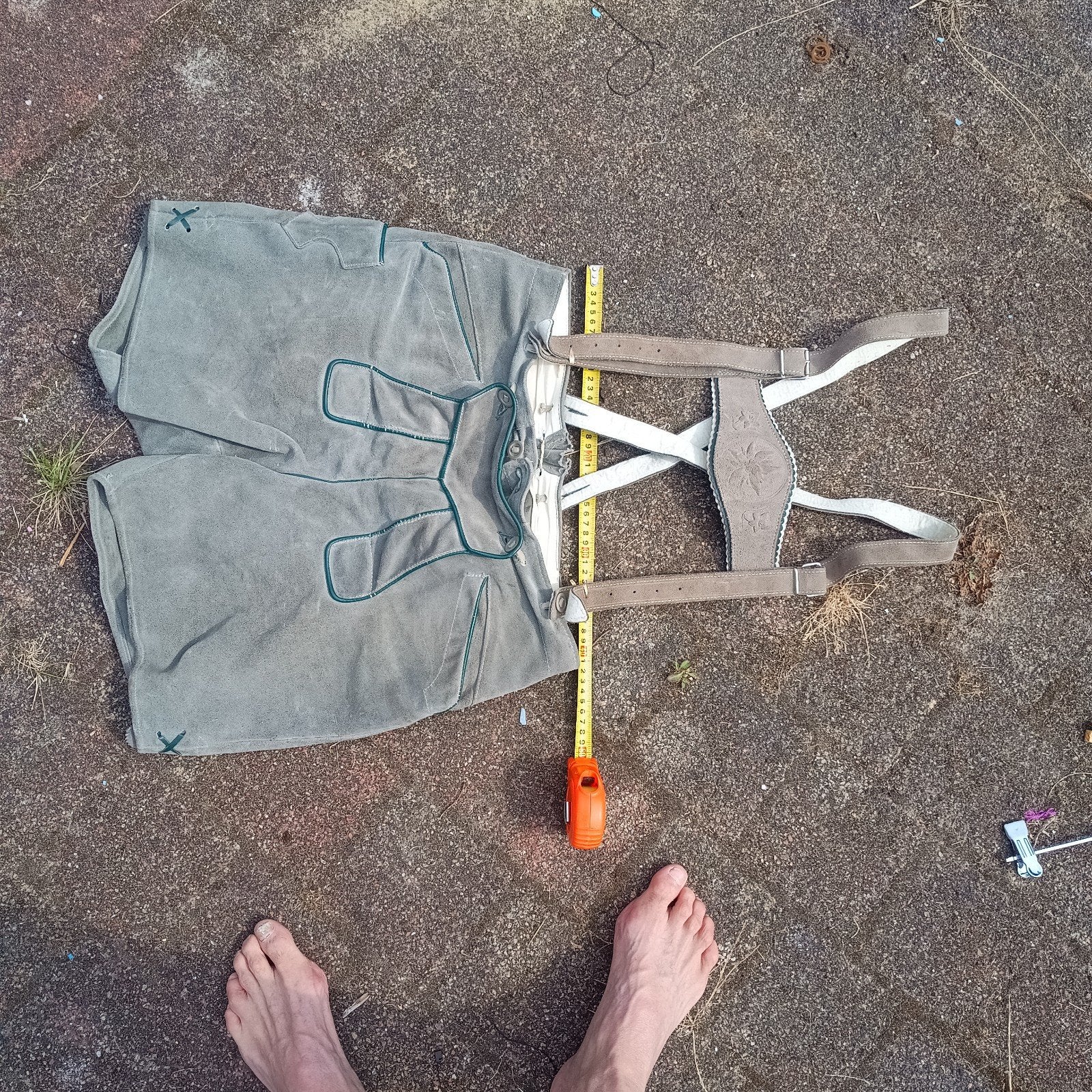 Authentieke Lederhose maat 48 handgemaakt vintage, Ophalen of Verzenden, Zo goed als nieuw, Maat 48/50 (M)