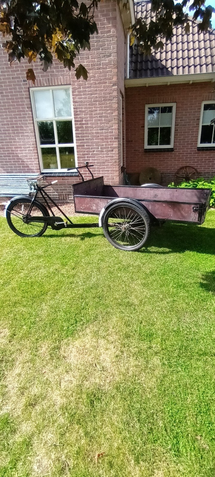 Oldtimer gazelle bakfiets transportfiets reclameobjekt, Ophalen, Gebruikt, Overige typen, 80 kg of meer