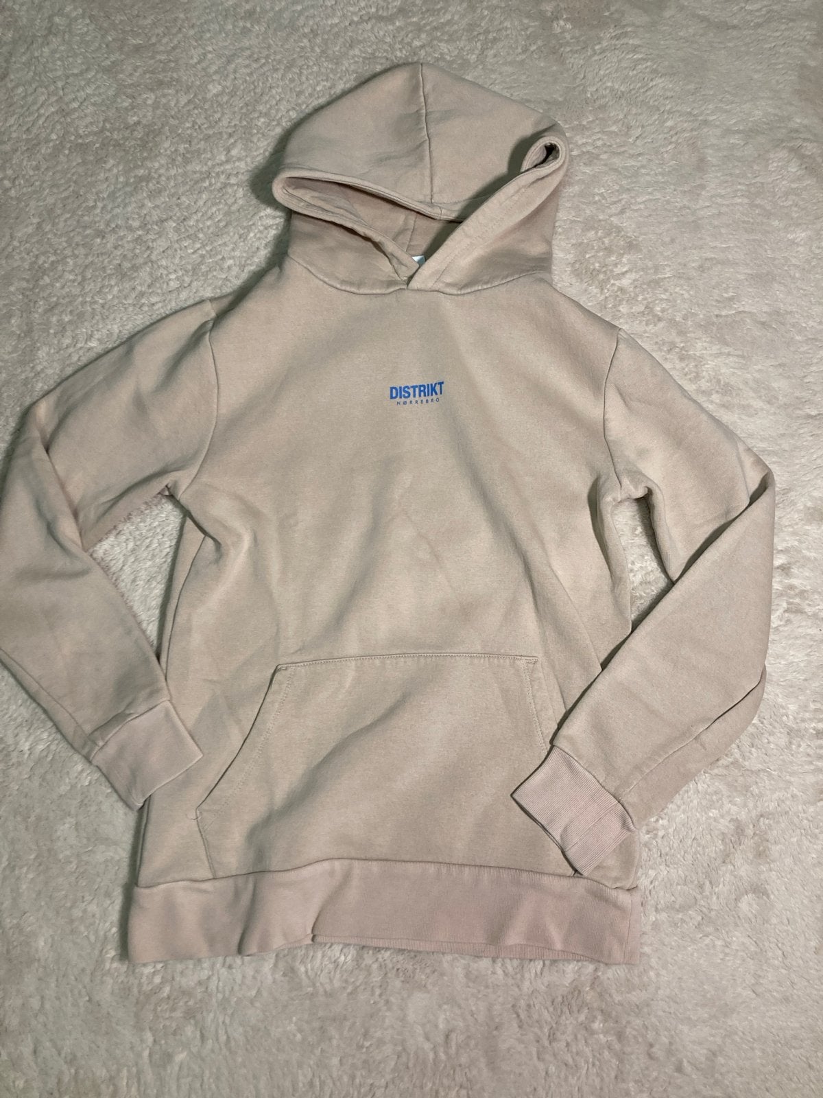 DISTRIKT NØRREBRO Hoodie - Maat XS Heren, Ophalen of Verzenden, Gedragen, Maat 46 (S) of kleiner, Beige