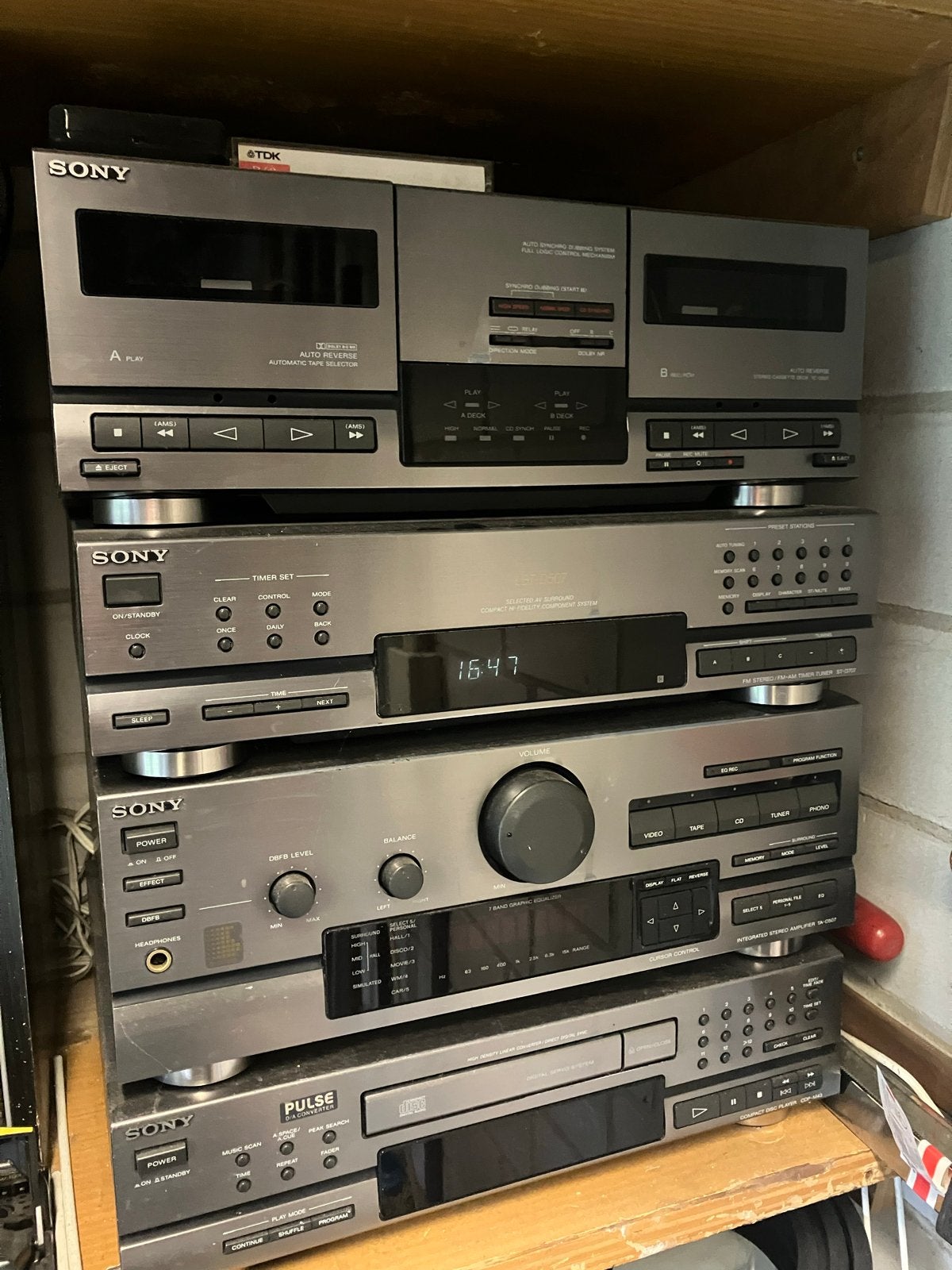 Sony LBT-D507 Stereo Set - Cassette, CD, Tuner, Versterker, Ophalen, Gebruikt, Cassettedeck, Losse componenten