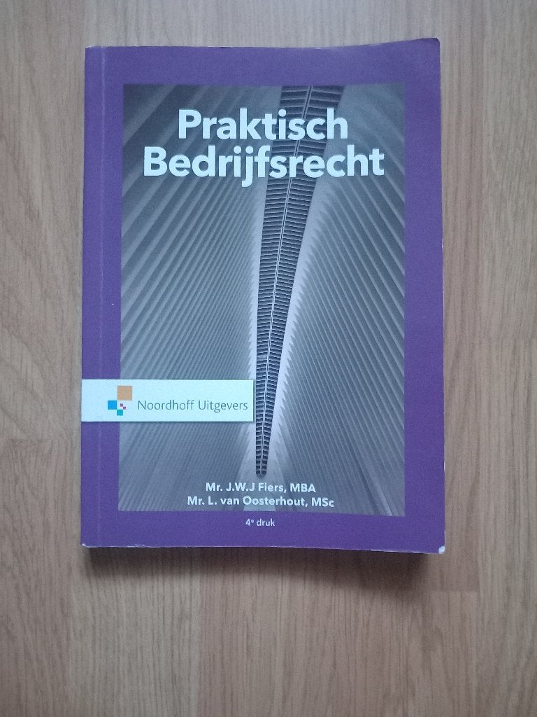 Praktisch Bedrijfsrecht Studieboek, Ophalen of Verzenden, Alpha, Zo goed als nieuw, HBO