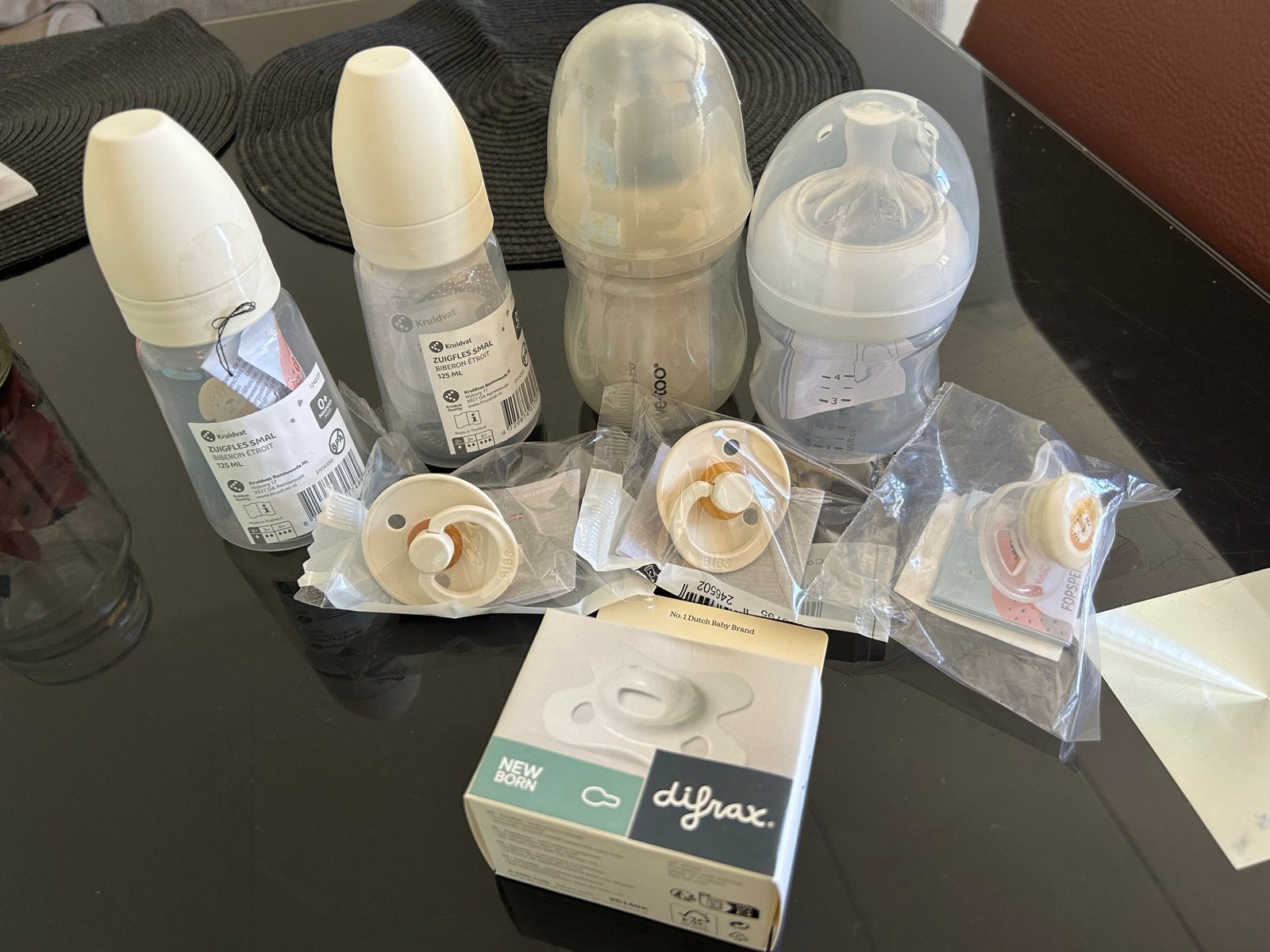 Babyflessen (Philips Avent, Kruidvat, Wee-Too) & Fopspenen, Ophalen of Verzenden, Gebruikt