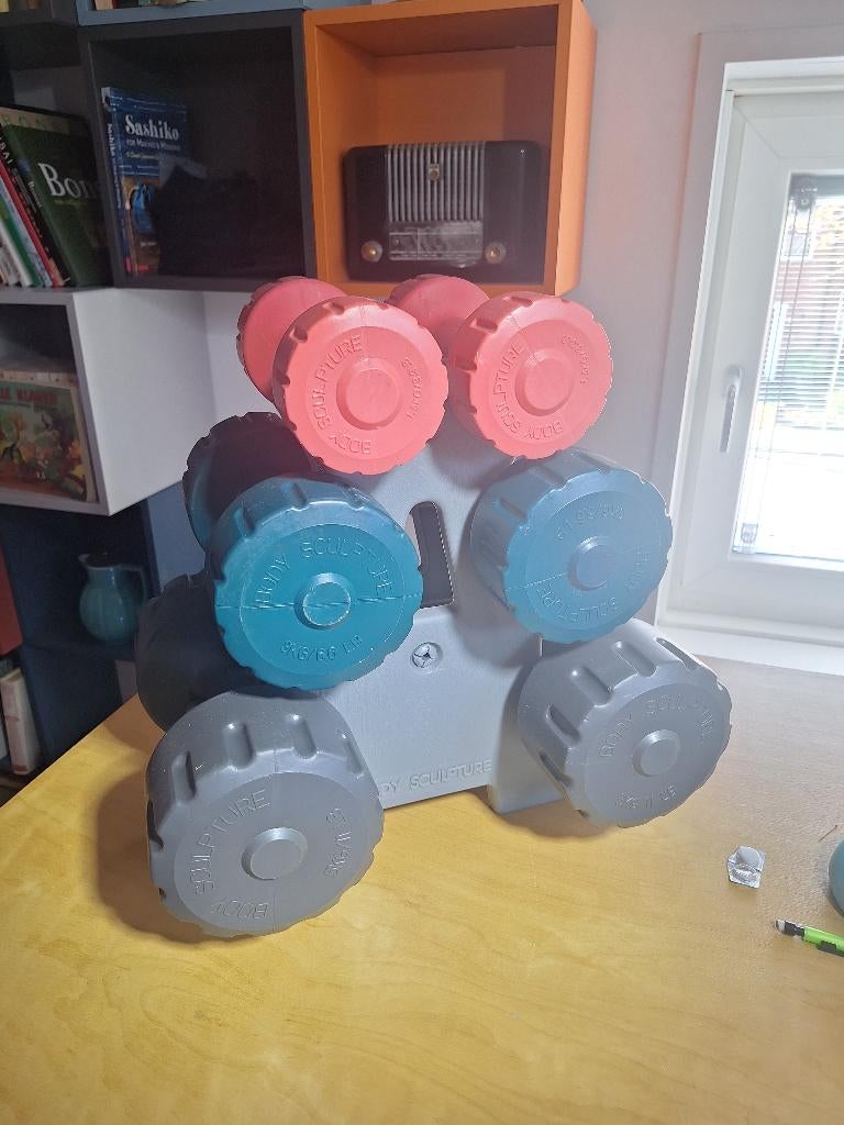 dumbbels set, Sport en Fitness, Ophalen, Zo goed als nieuw, Armen, Dumbbell