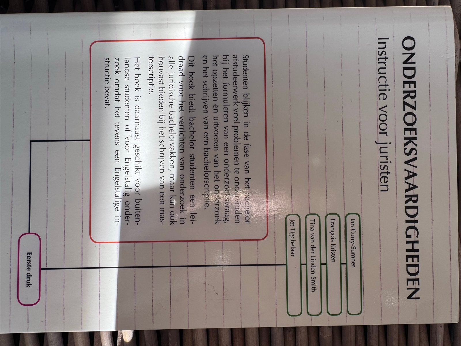 Onderzoeksvaardigheden: Instructie voor juristen, Boeken, Ophalen of Verzenden, Gamma, Zo goed als nieuw, WO