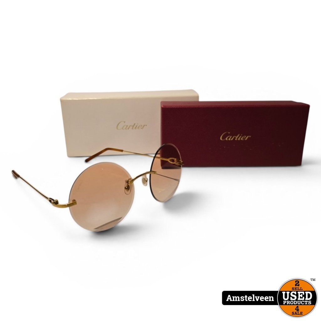 Cartier CT0521O C Decor Zonnebril 140 Goud | Nette Staat