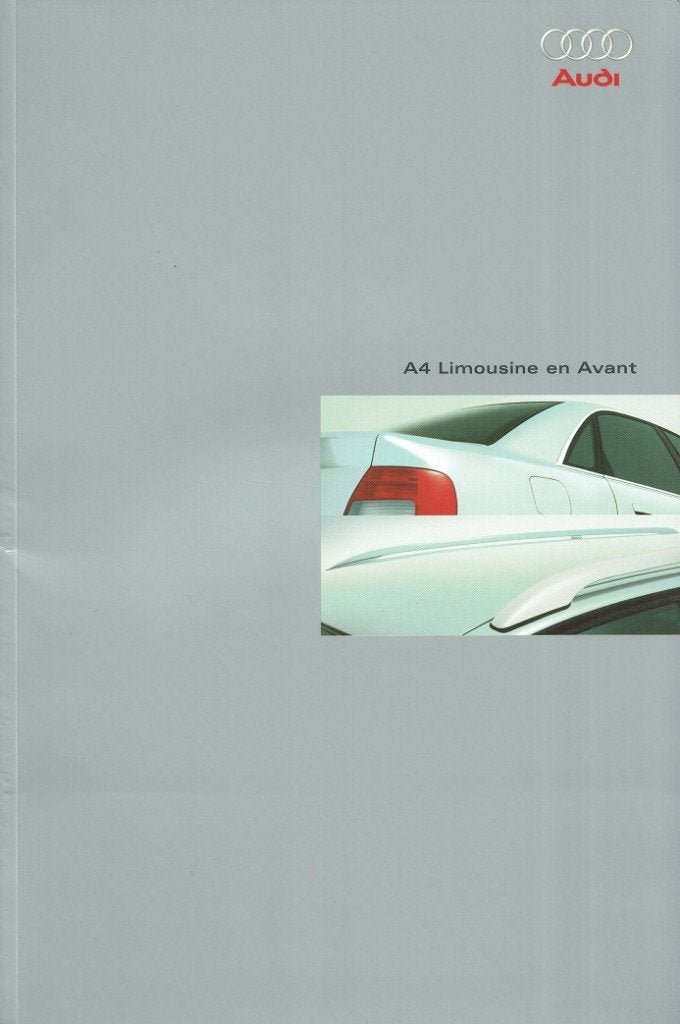 Folder Audi A4 Limousine en Avant (2000), Verzenden, Gelezen, Audi