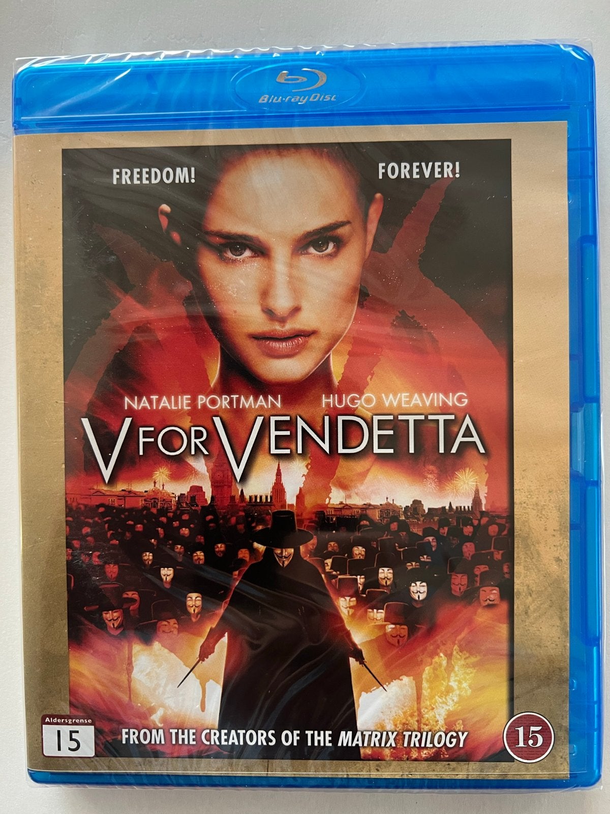 V for Vendetta Blu-ray - Nieuw in verpakking, Engels, Vanaf 16 jaar, Nederlands, Film