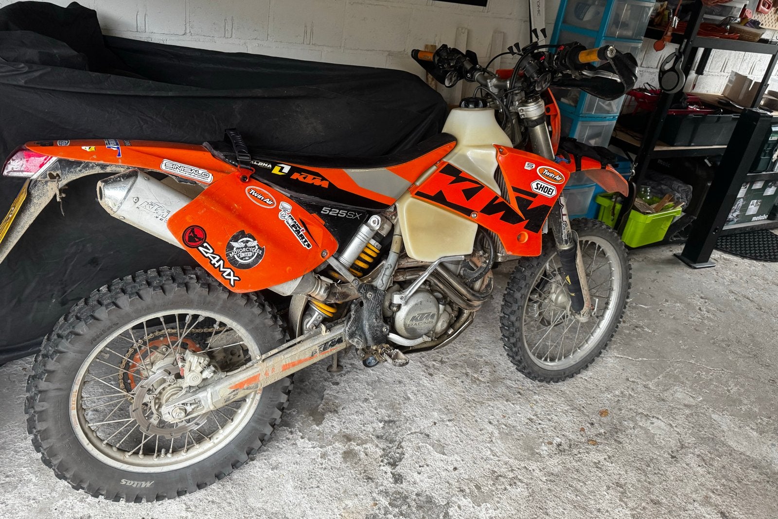 KTM 450 EXC-F Enduro 2003 op Kenteken, Motoren, Motoren | KTM, Particulier, Enduro, 12 t/m 35 kW, 1 cilinder, Minimaal motorrijbewijs A2