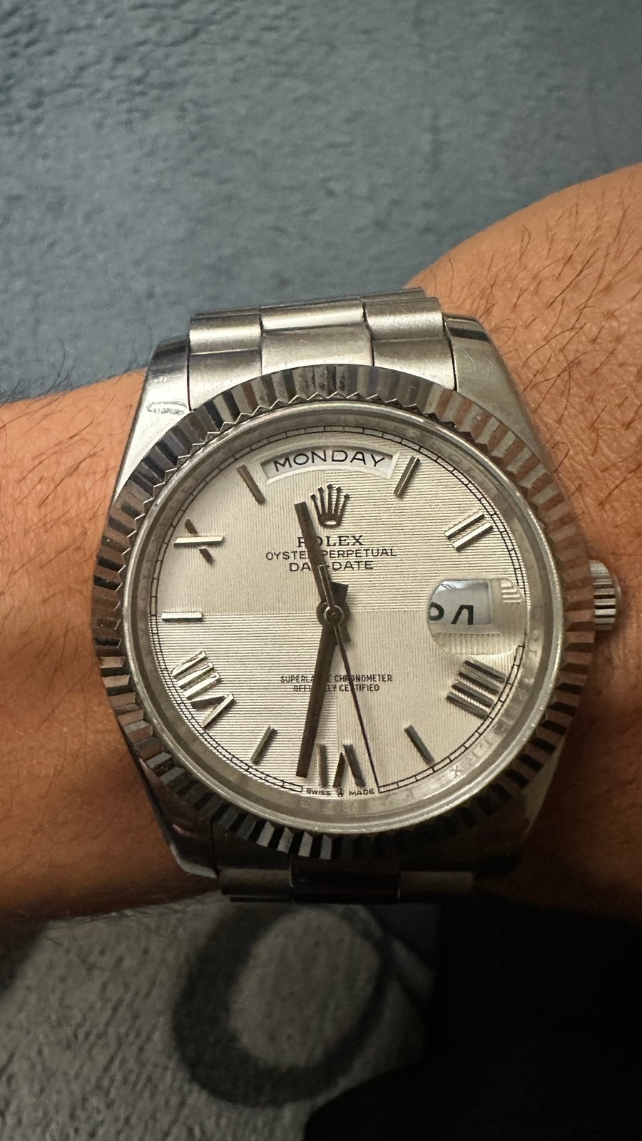 Rolex Day-Date Automatic – Luxe Horloge – Werkt Perfect, Ophalen of Verzenden, Zo goed als nieuw, Staal, Rolex